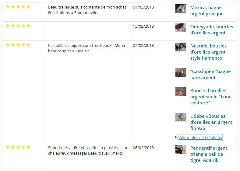 Avis clients alm