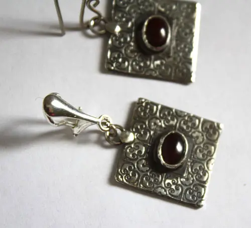 Artemisia, boucles d’oreilles clips en argent