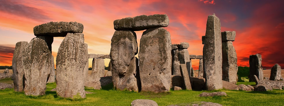 Paysage celtique de stonehenge