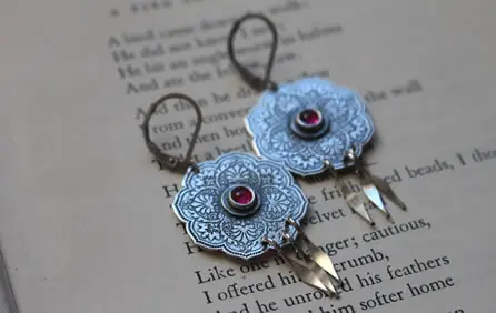 Boucles d’oreilles La rose d’orient