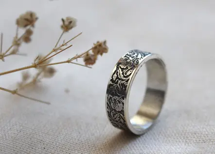 Bague coquelicot