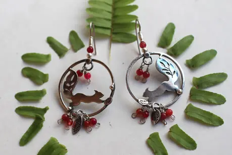 Boucles d’oreilles Sous les baies