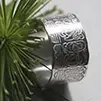 Bague en argent avec date du calendrier maya compte long