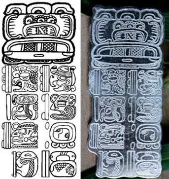 Date du compte long maya dessin préparatoire