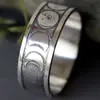 Bague celte phases de la lune