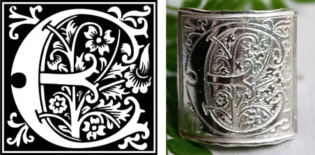 Bague avec enluminure celtique