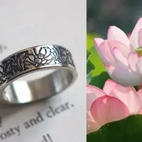 Bague et fleur de lotus