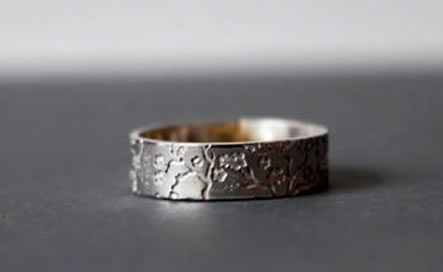 bague japonaise de fleurs de cerisier