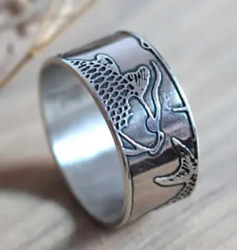 Bague japonaise carpe koi