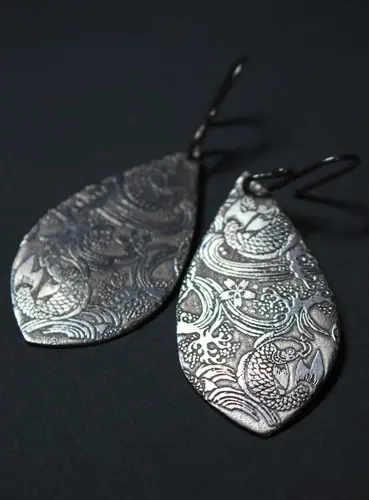 Boucles d’oreilles japonaise de carpes koi