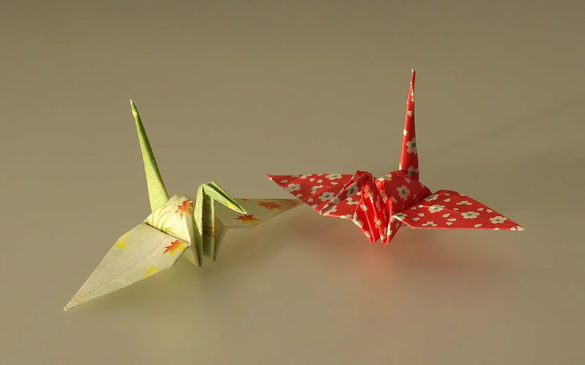 origami japonais de la grue