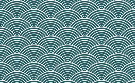 motif de la mer seigaiha du japon