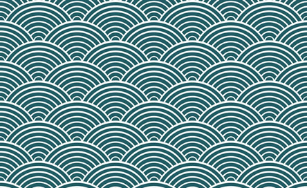 motif de la mer seigaiha du japon