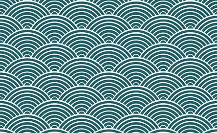 Motif de la mer seigaiha du japon