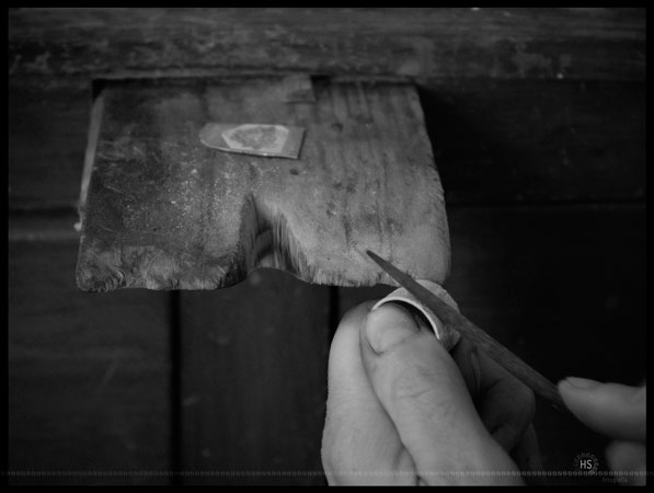 Fabrication d’une bague en argent