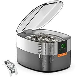 Nettoyeur à ultrasons pour bijoux, nettoyant sonique pour lunettes, bagues, pièces de monnaie, dentier